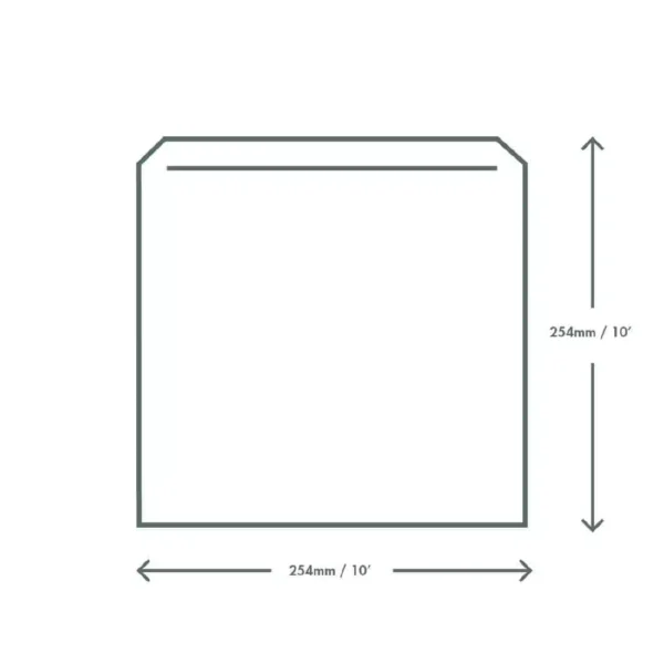 Vegware Compostable Paper Sandwich Bags Kraft - 7x7" (Pack of 1000) - Image 3