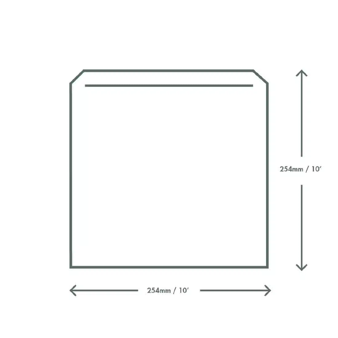 Vegware Compostable Paper Sandwich Bags Kraft - 7x7" (Pack of 1000) - Image 3