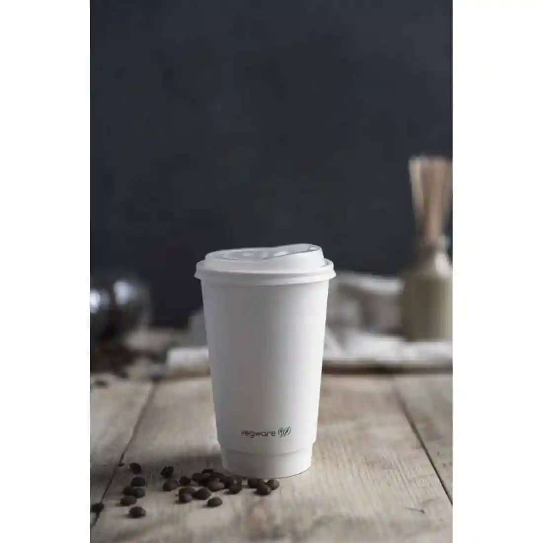 Vegware Hot Cup White Double Wall 16oz 89-Series (Pack of 400) - Image 4
