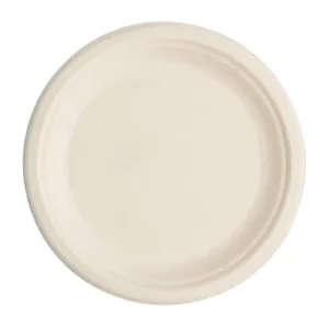 Vegware Compostable Nourish Moulded Fibre Plate Natural 7"/178mm (Pack of 500)