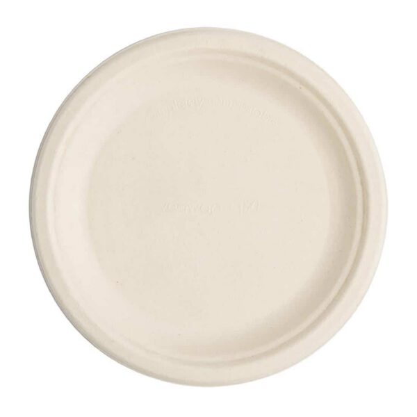 Vegware Compostable Nourish Moulded Fibre Plate Natural 7"/178mm (Pack of 500)