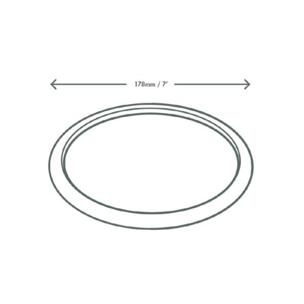 Vegware Compostable Nourish Moulded Fibre Plate Natural 7"/178mm (Pack of 500) - Image 3