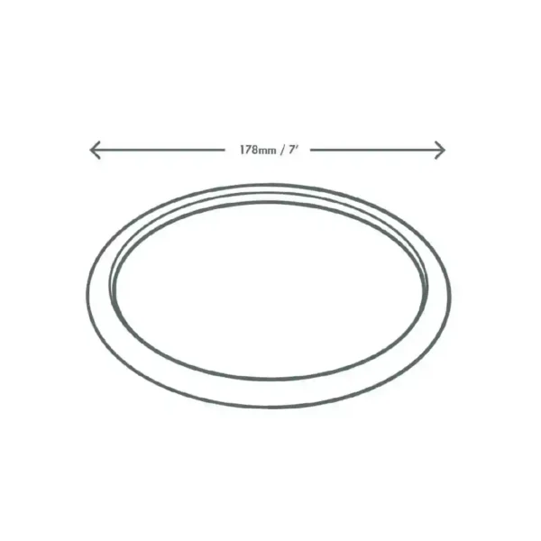 Vegware Compostable Nourish Moulded Fibre Plate Natural 7"/178mm (Pack of 500) - Image 3
