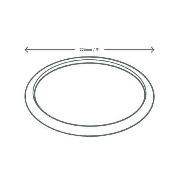 Vegware Compostable Nourish Moulded Fibre Plate Natural 9"/226mm (Pack of 500) - Image 3