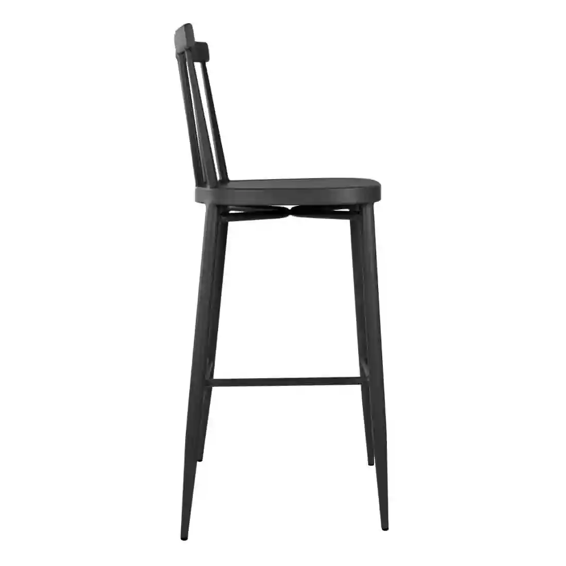 Bolero Windsor Aluminium Black High Stools (Pack of 2) - Image 2