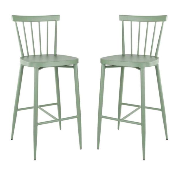 Bolero Windsor Aluminium Green High Stools (Pack of 2) - Image 4