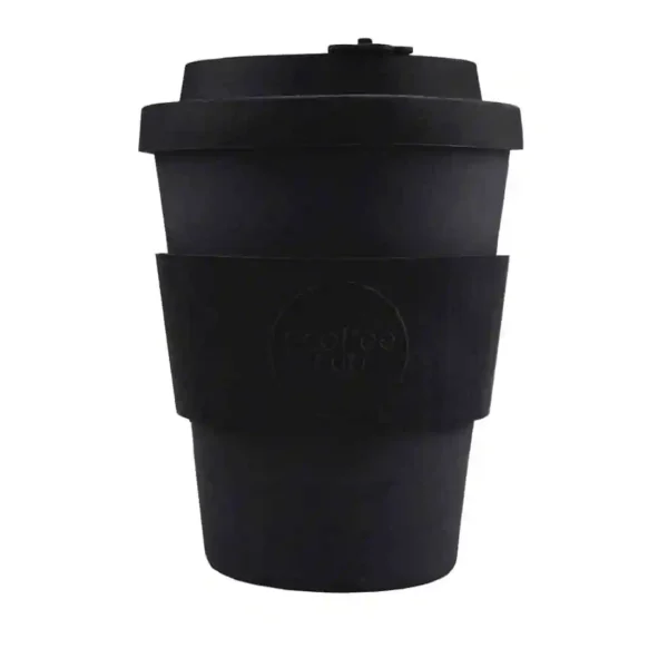 ecoffee cup Reusable Coffee Cup Kerr & Napier Black 12oz - Image 1