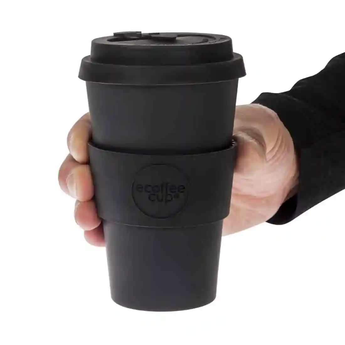 ecoffee Cup Reusable Coffee Cup Kerr & Napier Black 14oz - Image 5