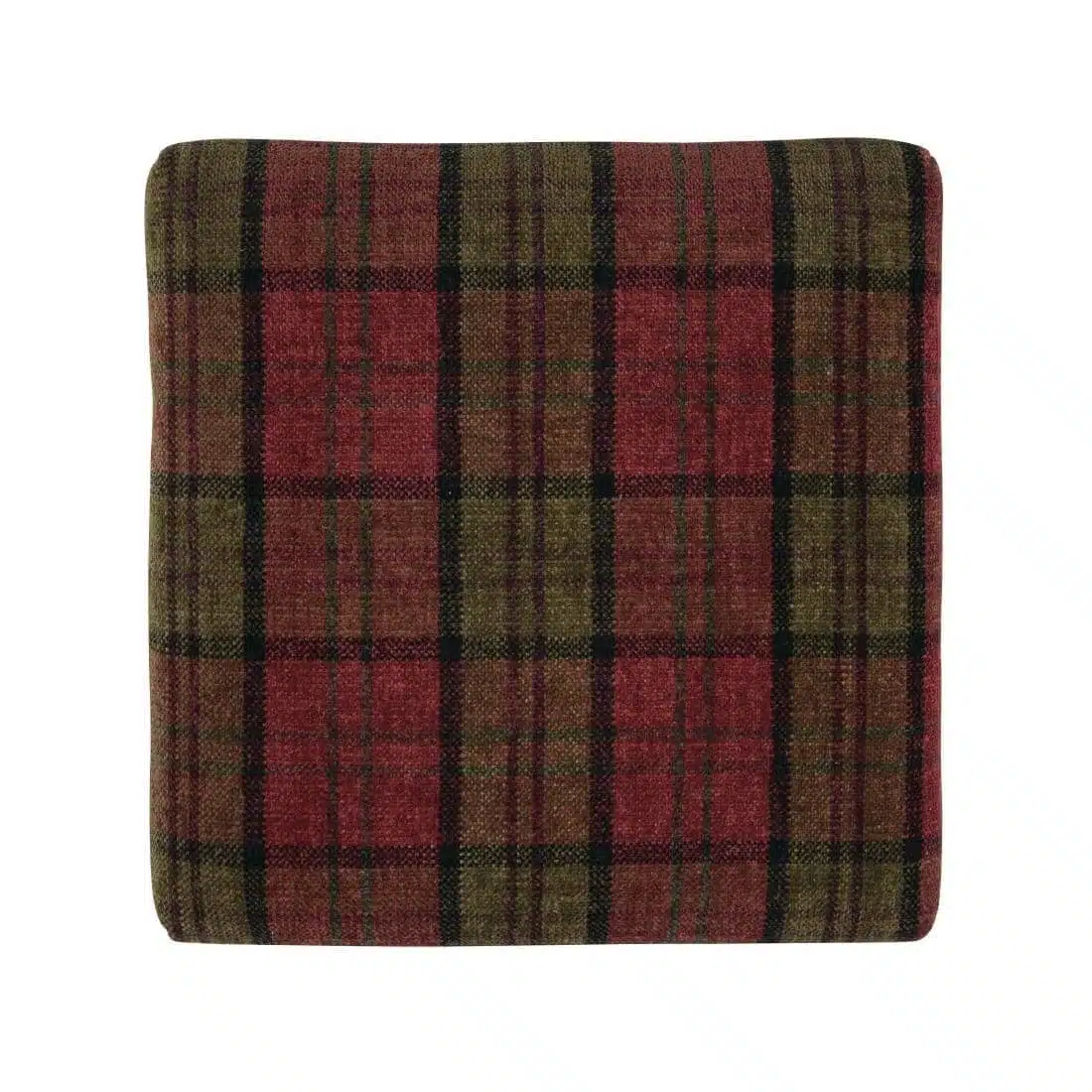 Bolero Dale Low Stools Claret Tartan (Pack of 2) - Image 2