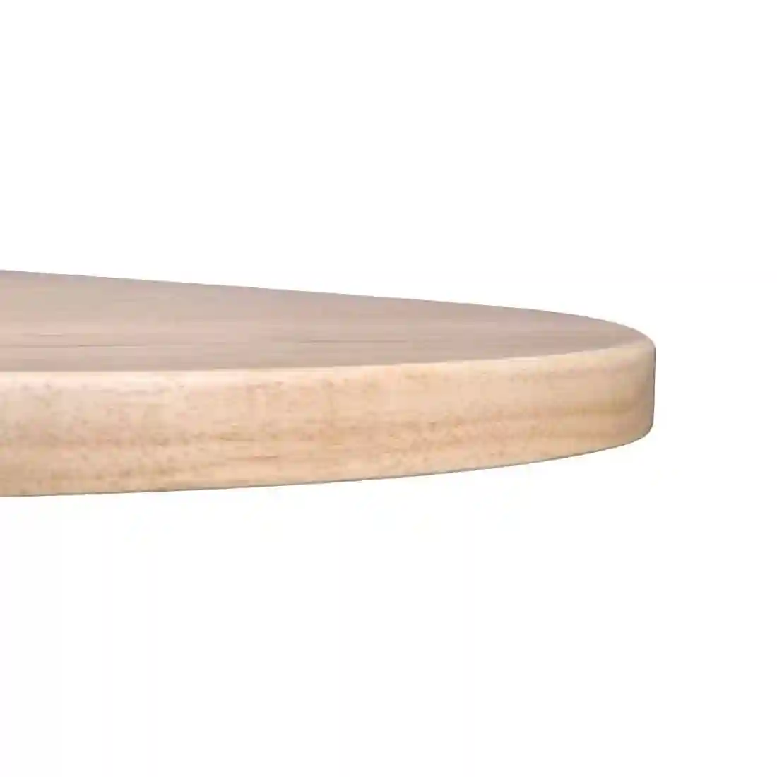 Bolero Pre-drilled Round Tabletop Natural 600mm - Image 4