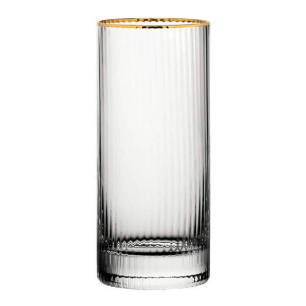 Utopia Hayworth Hiball Glasses Gold Rim Glasses 355ml (6 pack)