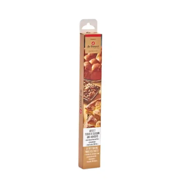 De Buyer Special Non-stick Baking Sheet for 24cm Round Cake Mould (Pack 2) - Image 5