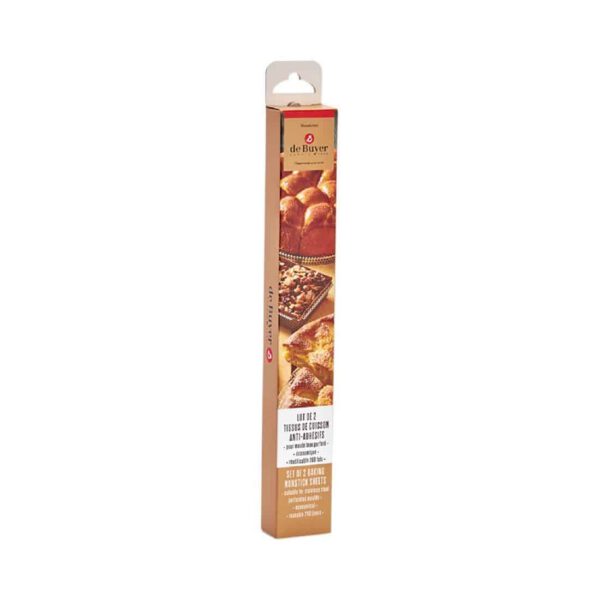 De Buyer Special Non-stick Baking Sheet for 24cm Round Fluted Tart Mould (Pack 2) - Image 3