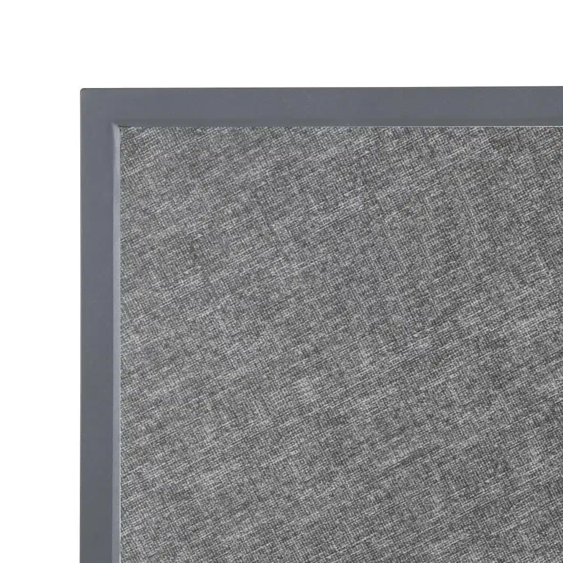 Bolero Black Brushed Mix Outdoor Tempered Glass Table Top Square Grey Trim 700mm - Image 3