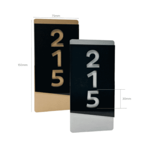 Acrylic & Metal Door Numbers - Portrait