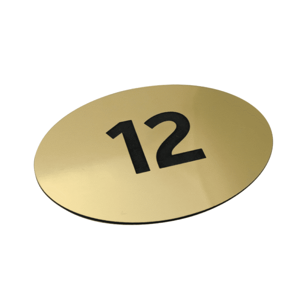 Laser Engraved Hotel Door Numbers - 2 Sizes - Image 4