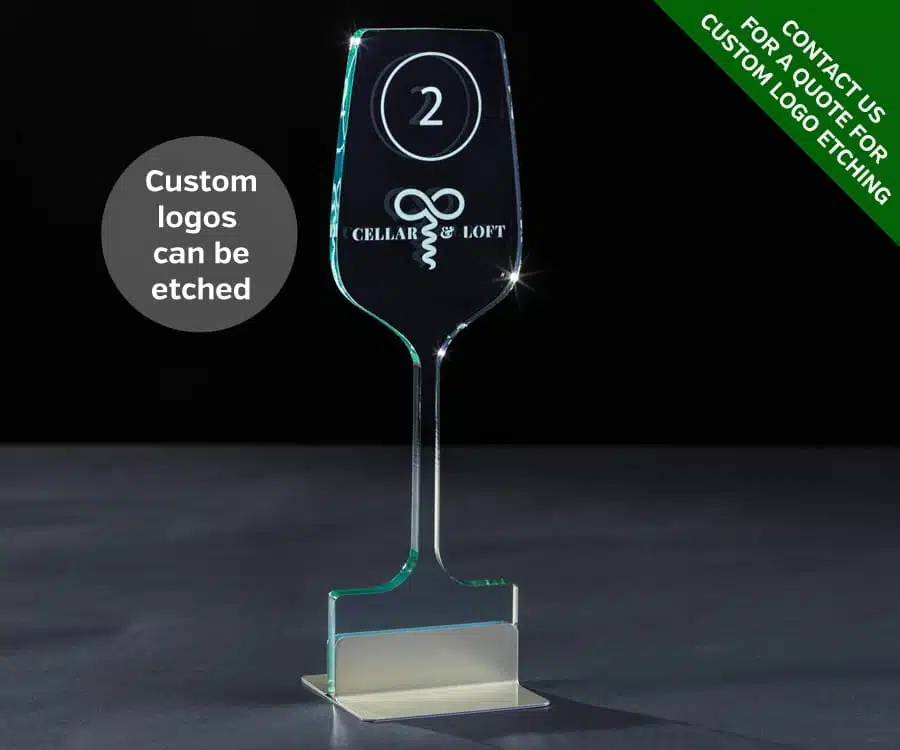 Emerald Wine Glass Table Number - Image 2