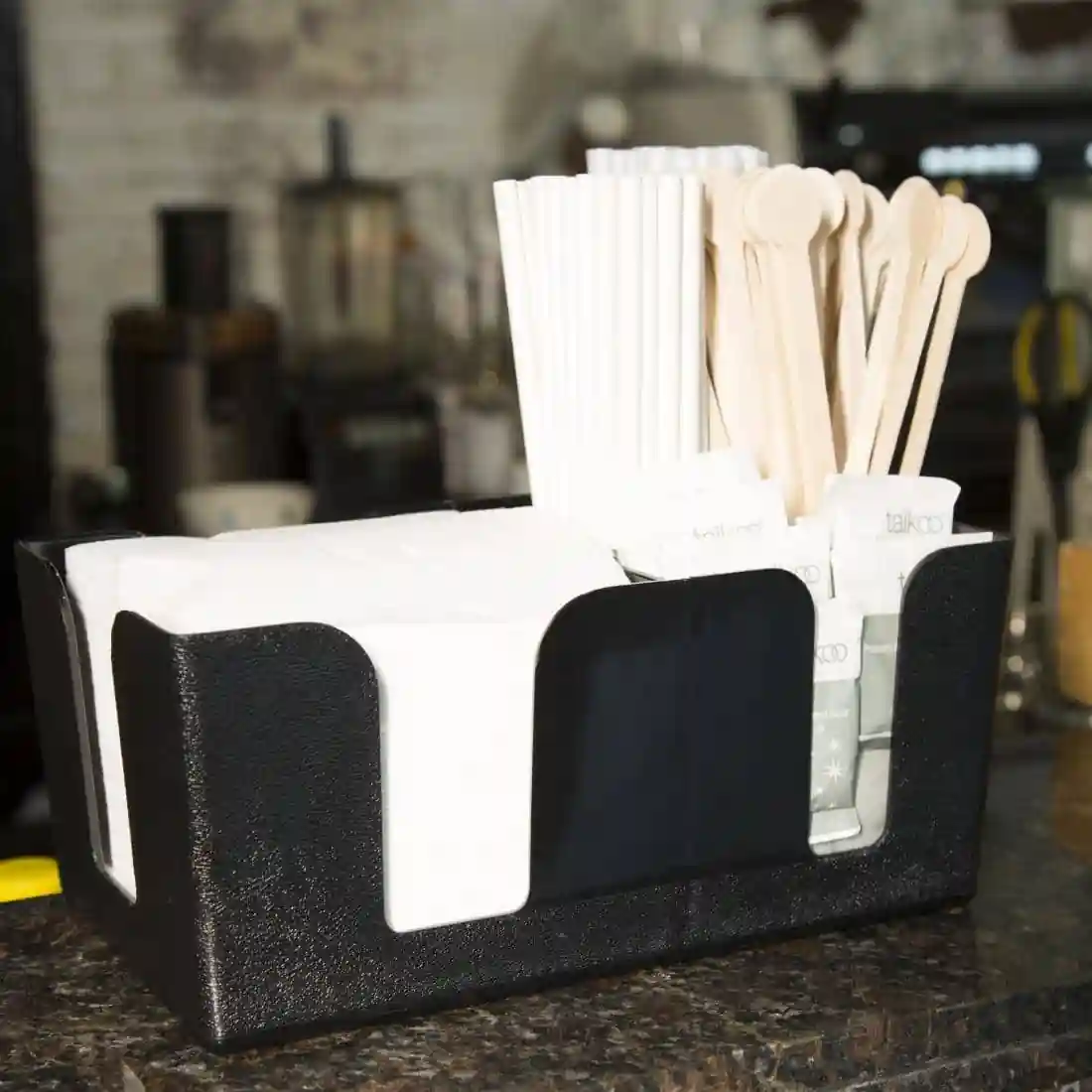 Olympia Kristallon Plastic Bar Caddy Black - Image 5