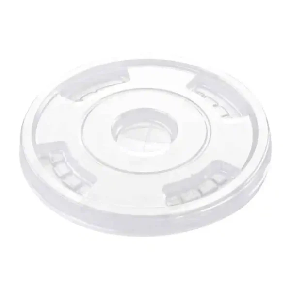 Fiesta Compostable PLA Cold Cup Flat Lids 12oz / 16oz / 20oz (Pack of 1000) - Image 2