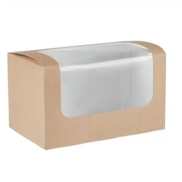 Colpac Compostable Kraft Sandwich Packs With PLA Window (Pack of 500) - Image 2