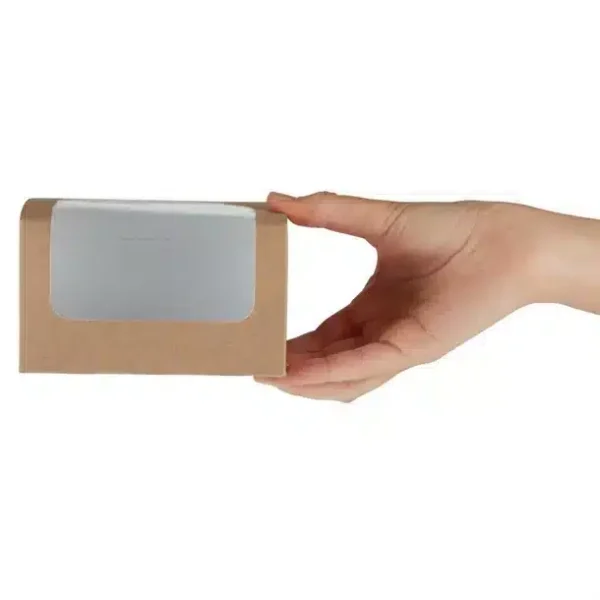 Colpac Compostable Kraft Sandwich Packs With PLA Window (Pack of 500) - Image 3