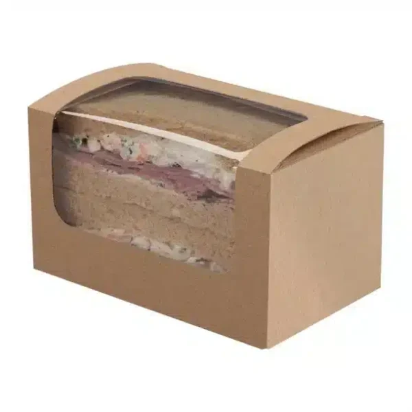 Colpac Compostable Kraft Sandwich Packs With PLA Window (Pack of 500) - Image 6