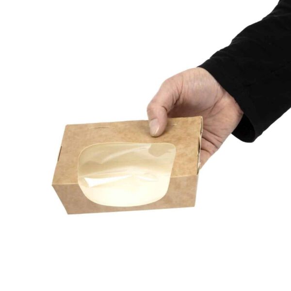 Colpac Zest Compostable Kraft Medium Salad Box 825ml/29oz (Pack of 250) - Image 7