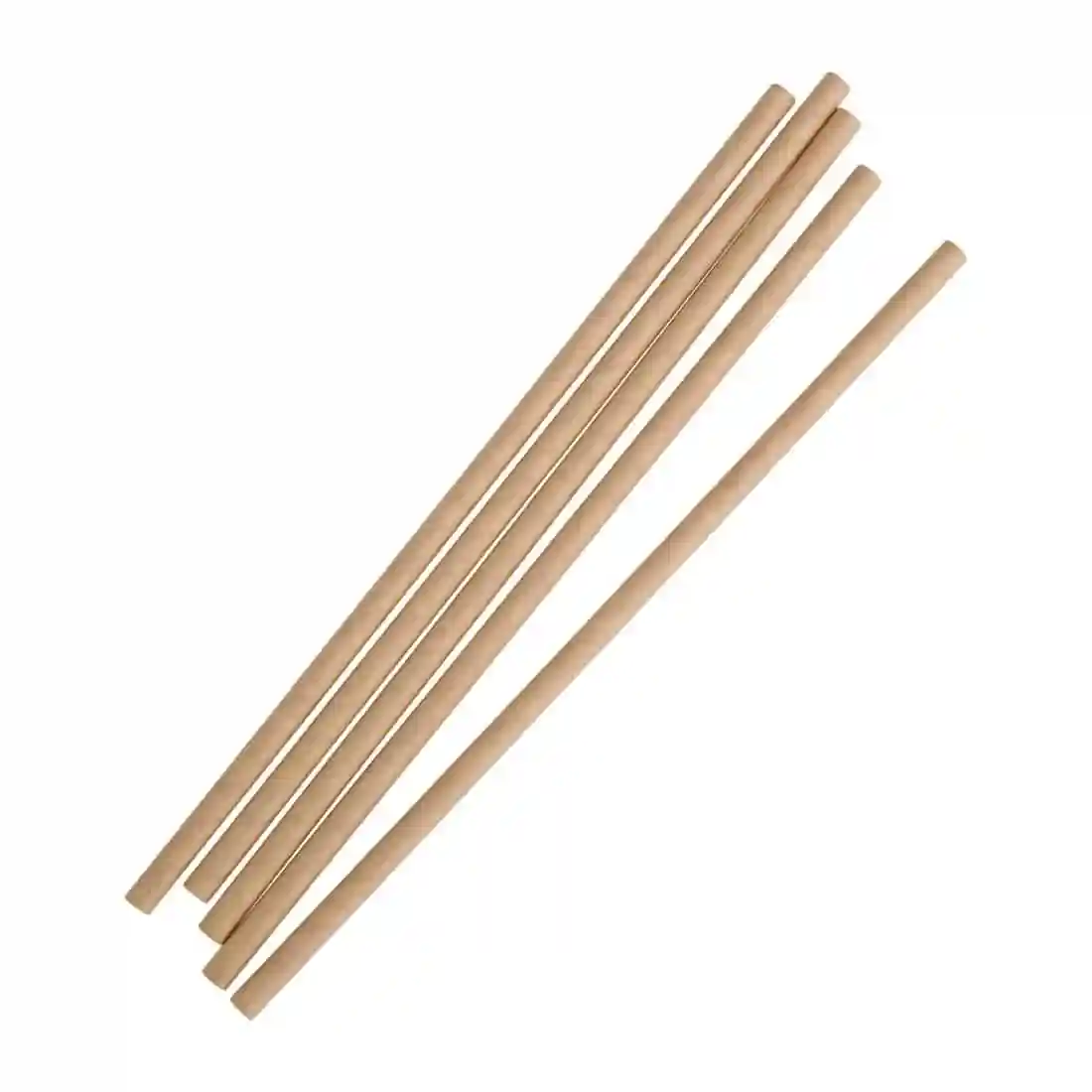 Fiesta Compostable Paper Straws Kraft (Pack of 250) - Image 2