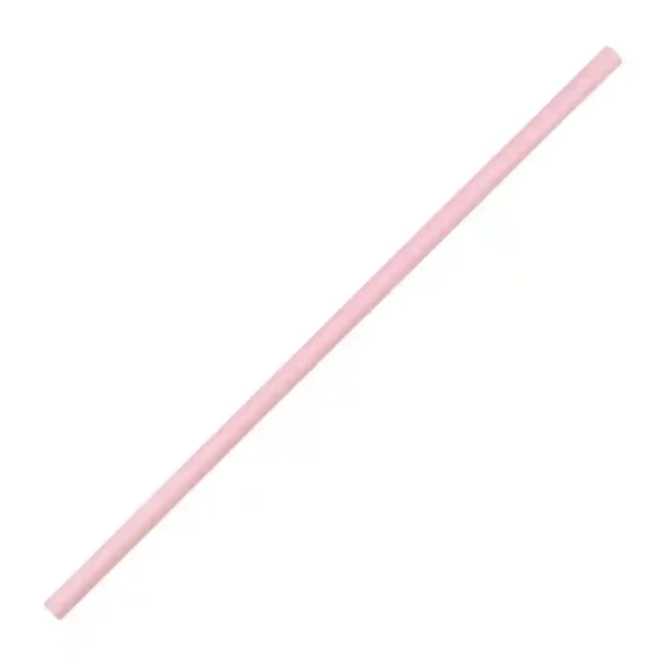 Fiesta Compostable Paper Straws Pink (Pack of 250) - Image 1