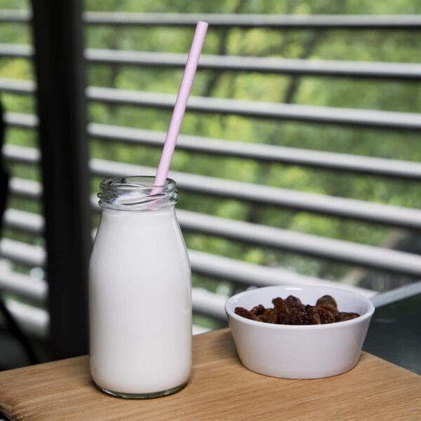 Fiesta Compostable Paper Straws Pink (Pack of 250) - Image 4