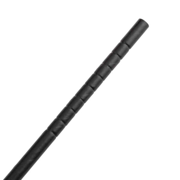 Fiesta Compostable Bendy Paper Straws Black (Pack of 250) - Image 2