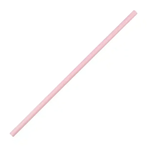 Fiesta Compostable Bendy Paper Straws Pink (Pack of 250) - Image 1