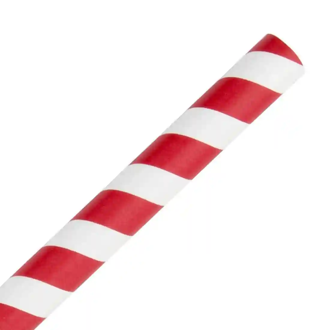 Fiesta Compostable Paper Smoothie Straws Red Stripes (Pack of 250) - Image 3
