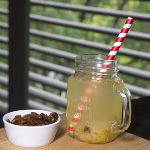 Fiesta Compostable Paper Smoothie Straws Red Stripes (Pack of 250) - Image 5