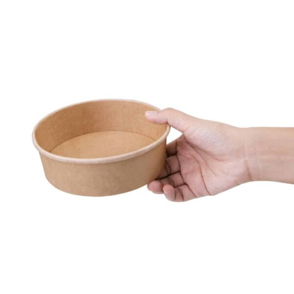 Fiesta Compostable Round Kraft Salad Bowls 500ml / 18oz (Pack of 300) - Image 2