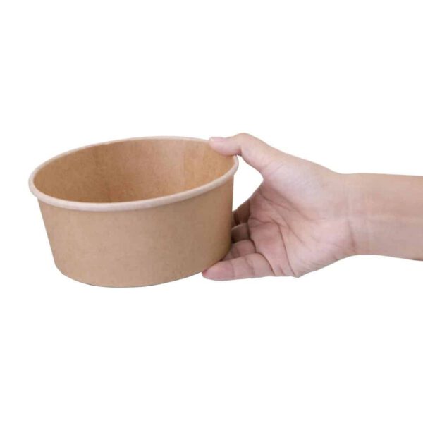 Fiesta Compostable Round Kraft Salad Bowls 750ml / 26oz (Pack of 300) - Image 2