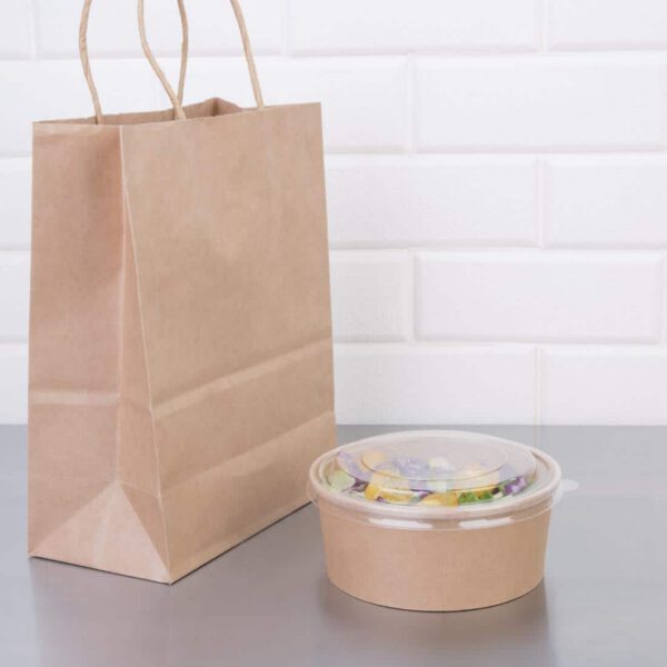 Fiesta Compostable Round Kraft Salad Bowls 750ml / 26oz (Pack of 300) - Image 5