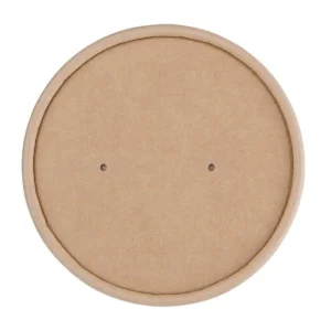 Fiesta Compostable Paper Soup Container Lids 98mm (Pack of 500)