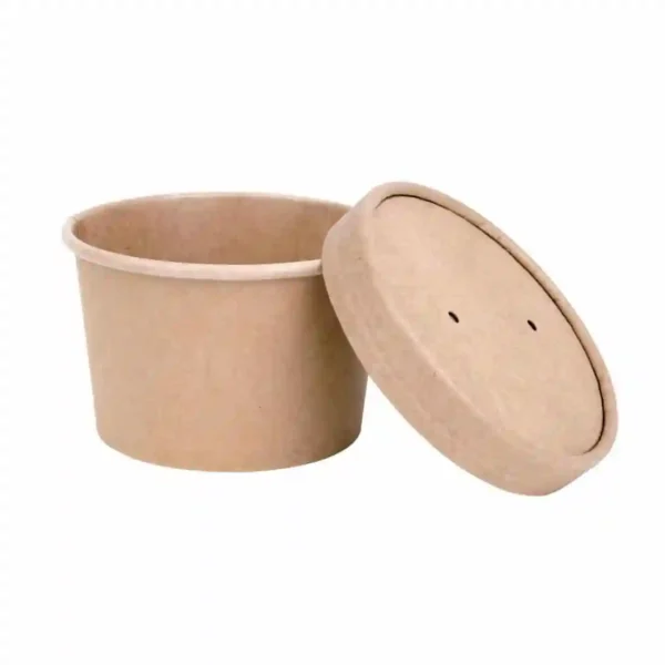 Fiesta Compostable Paper Soup Container Lids 98mm (Pack of 500) - Image 3