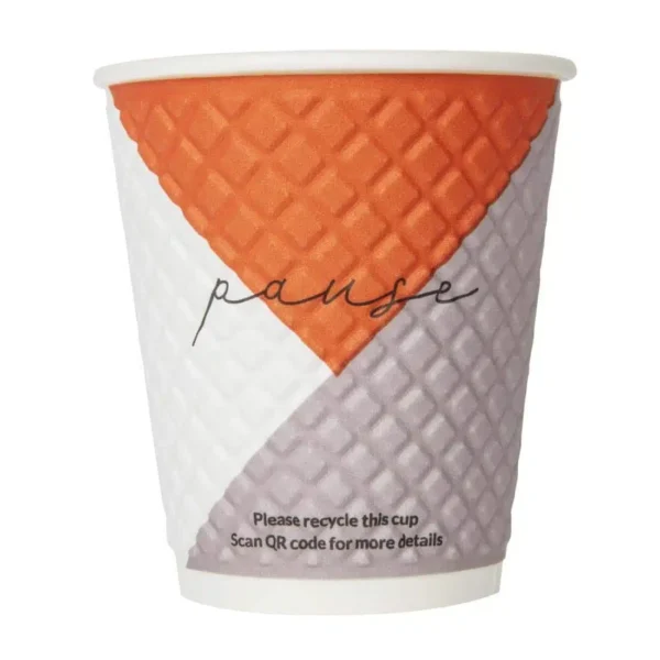 Huhtamaki Pause Disposable Coffee Cups Double Wall 256ml / 9oz (Pack of 925) - Image 1