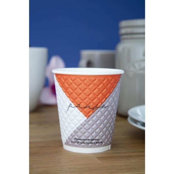 Huhtamaki Pause Disposable Coffee Cups Double Wall 256ml / 9oz (Pack of 925) - Image 7