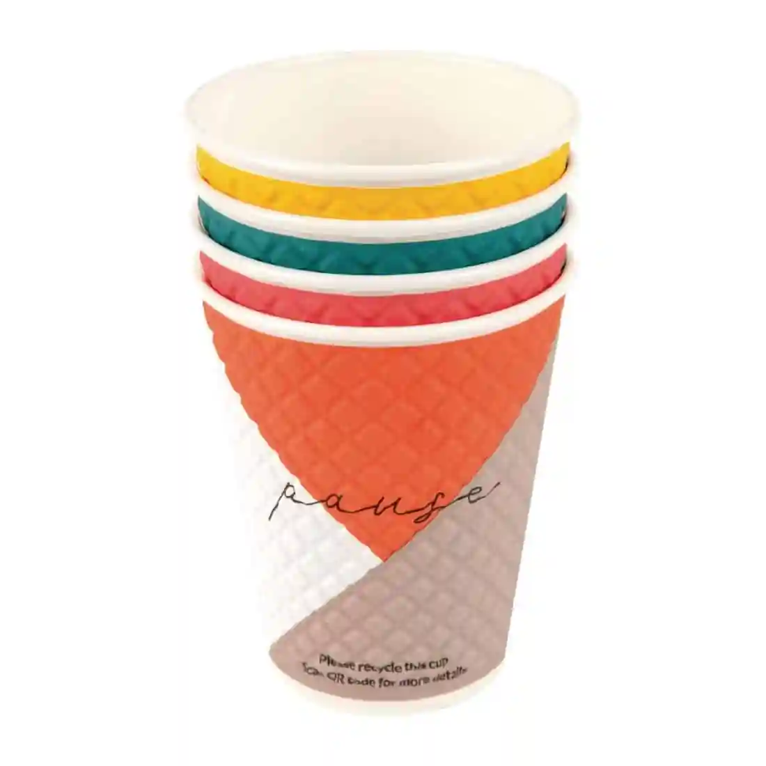 Huhtamaki Pause Disposable Coffee Cups Double Wall 340ml / 12oz (Pack of 740) - Image 7