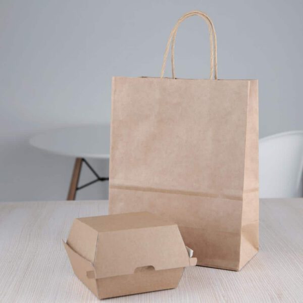 Fiesta Compostable Kraft Burger Boxes Small 105mm (Pack of 200) - Image 5