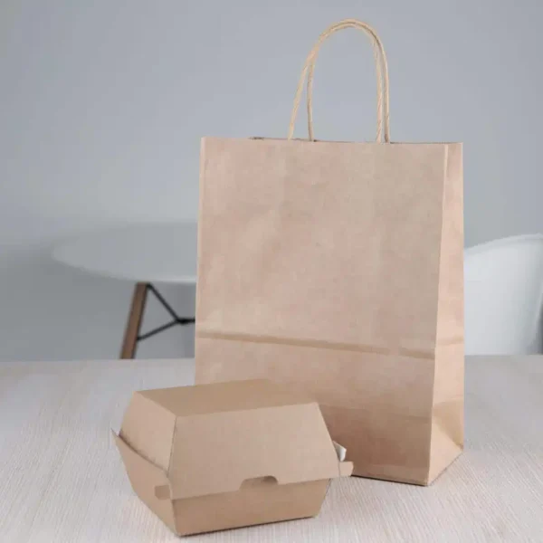 Fiesta Compostable Kraft Burger Boxes Small 105mm (Pack of 200) - Image 5