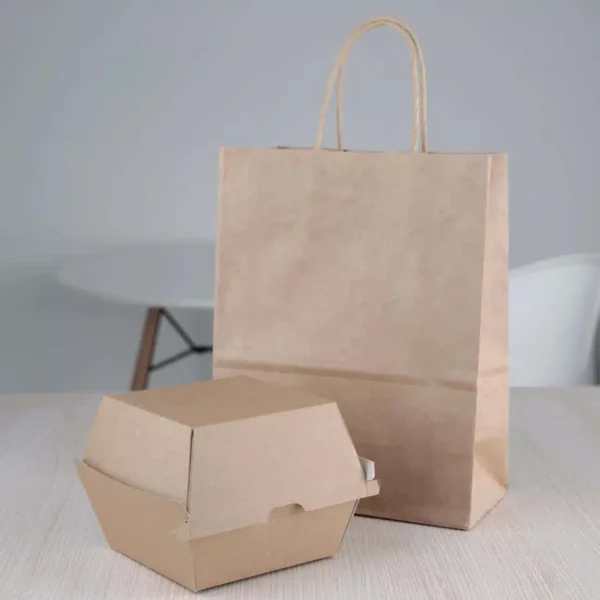 Fiesta Compostable Kraft Burger Boxes Large 112mm (Pack of 150) - Image 5