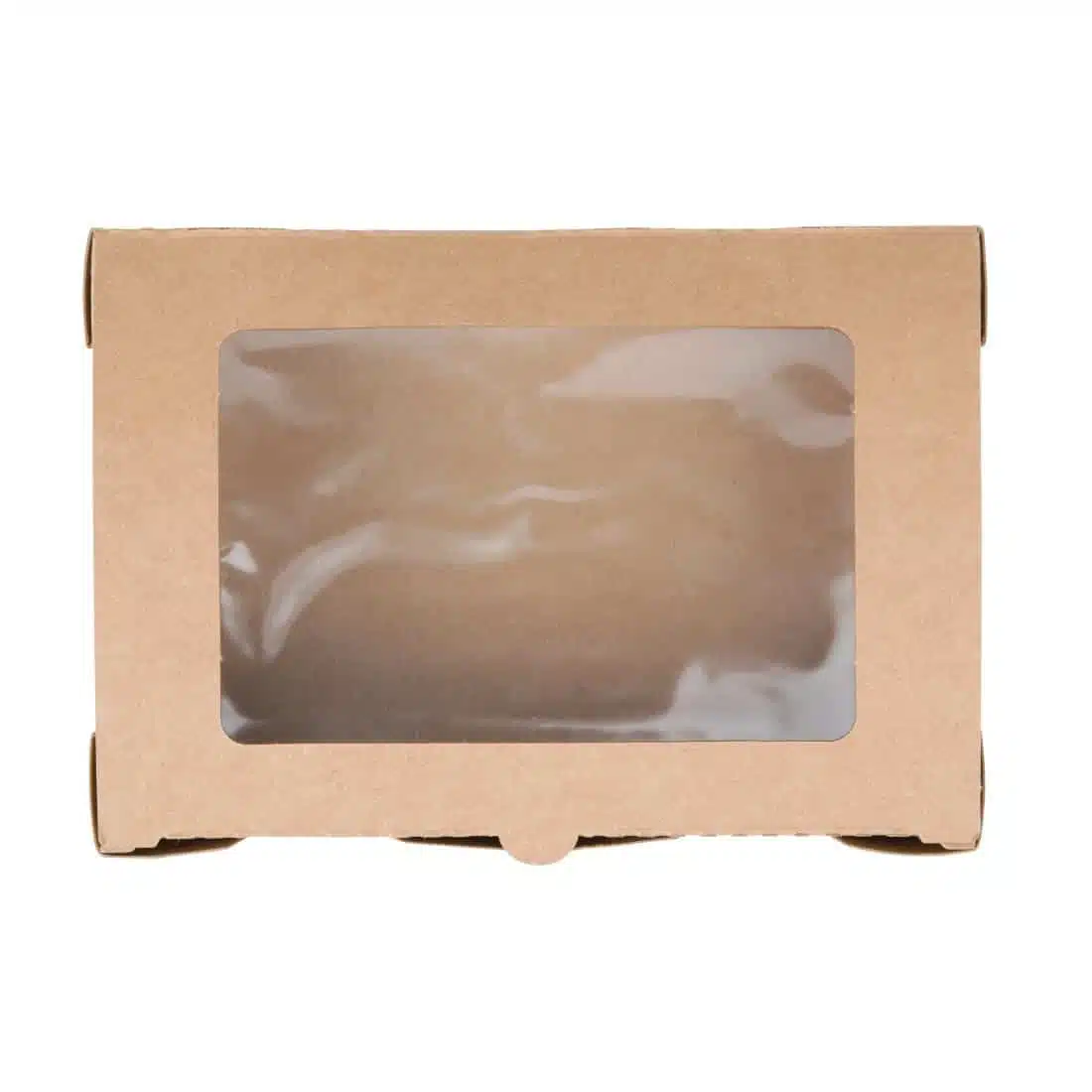 Fiesta Compostable Salad Boxes with PLA Windows 700ml (Pack of 200) - Image 2