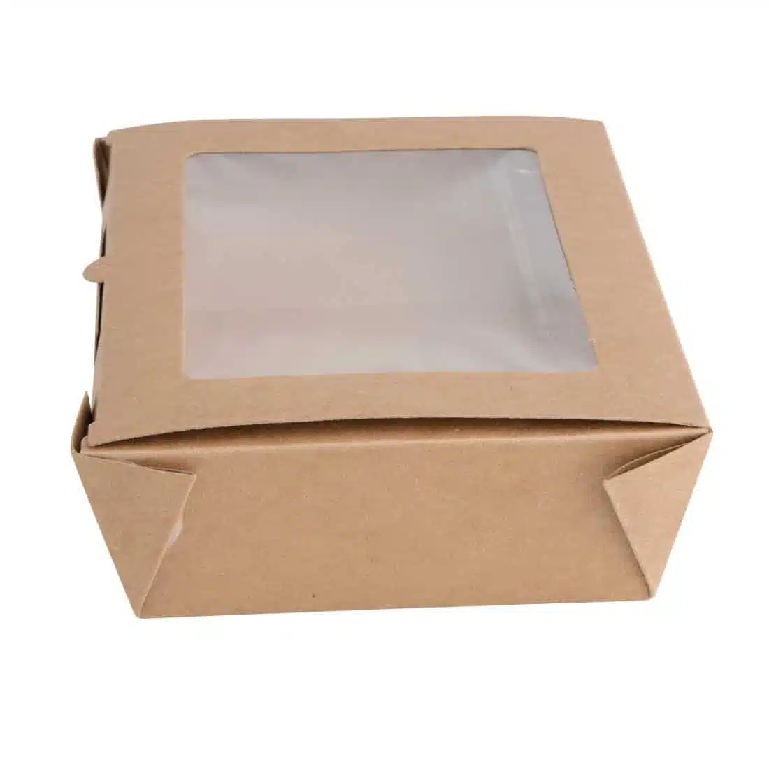 Fiesta Compostable Salad Boxes with PLA Windows 1200ml (Pack of 200) - Image 3
