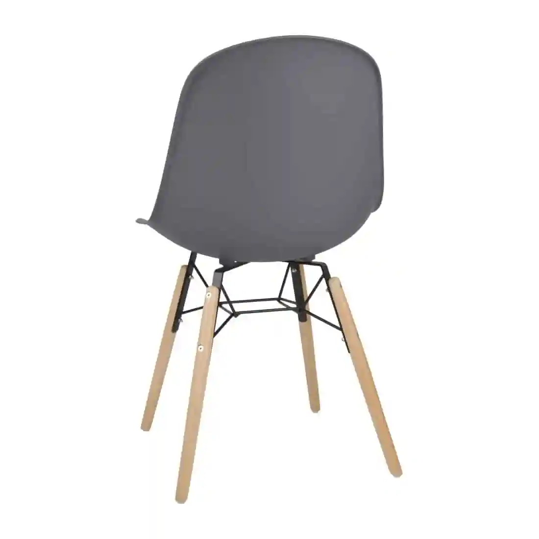 Bolero Arlo Side Chairs Dark Grey (Pack of 2) - Image 5