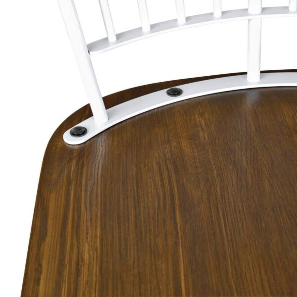 Bolero Scandi Side Chairs White (Pack of 2) - Image 4