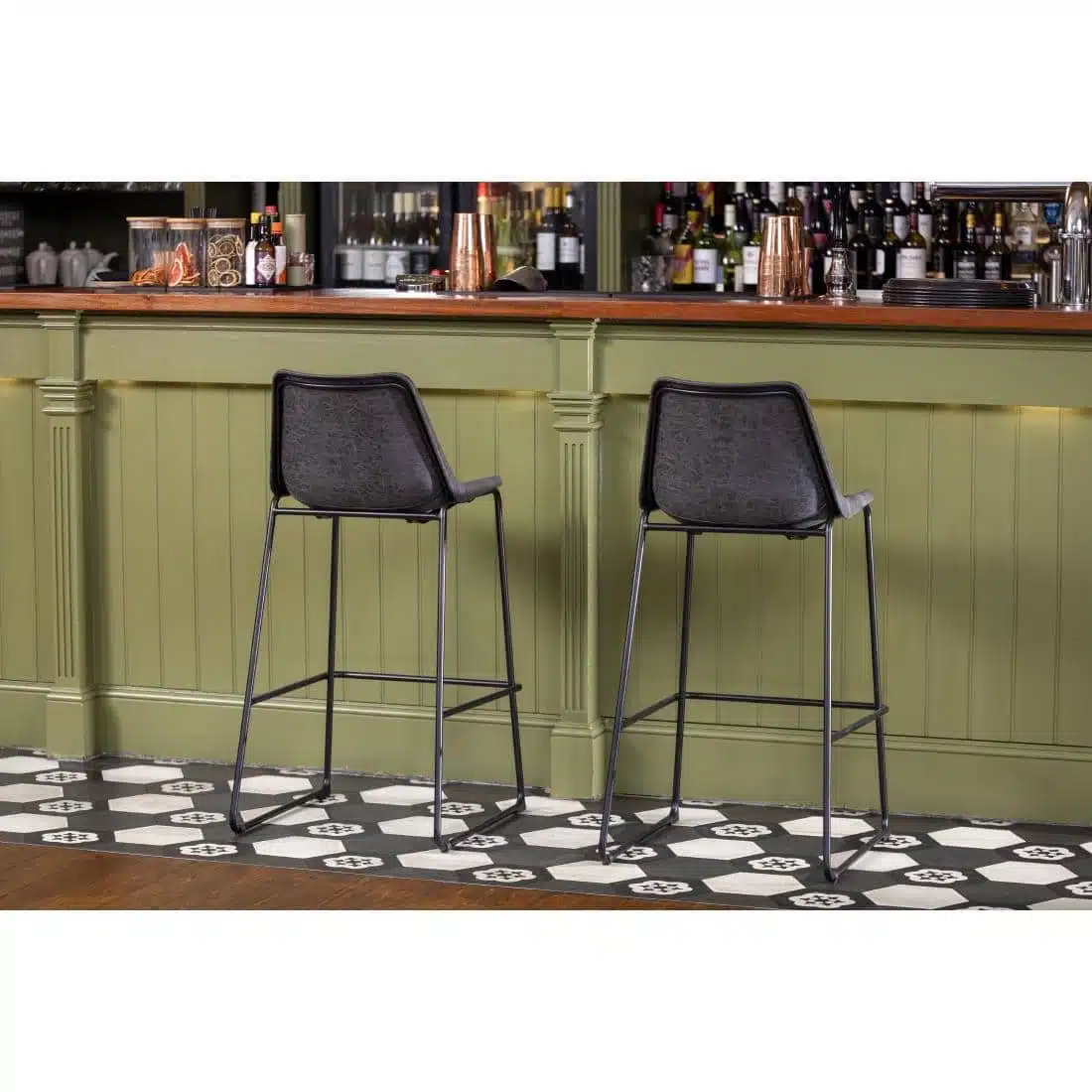 Bolero Rodeo High Stools Black (Single) - Image 10
